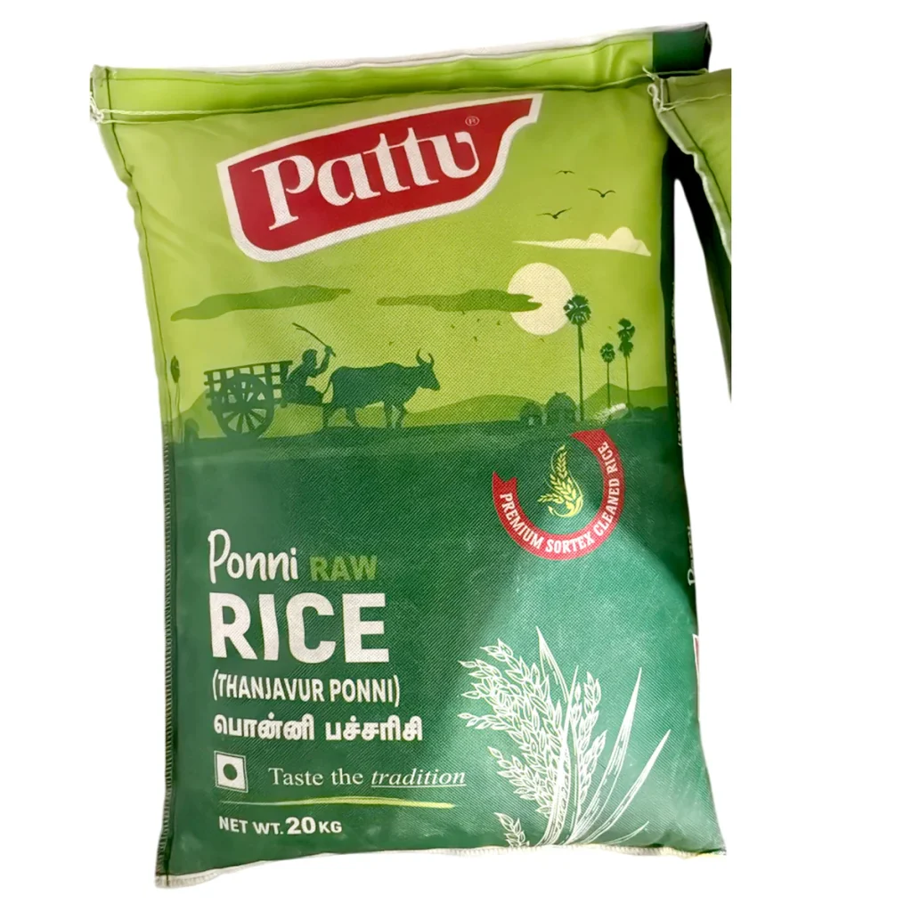 PATTU PONNI RAW RICE 5KG