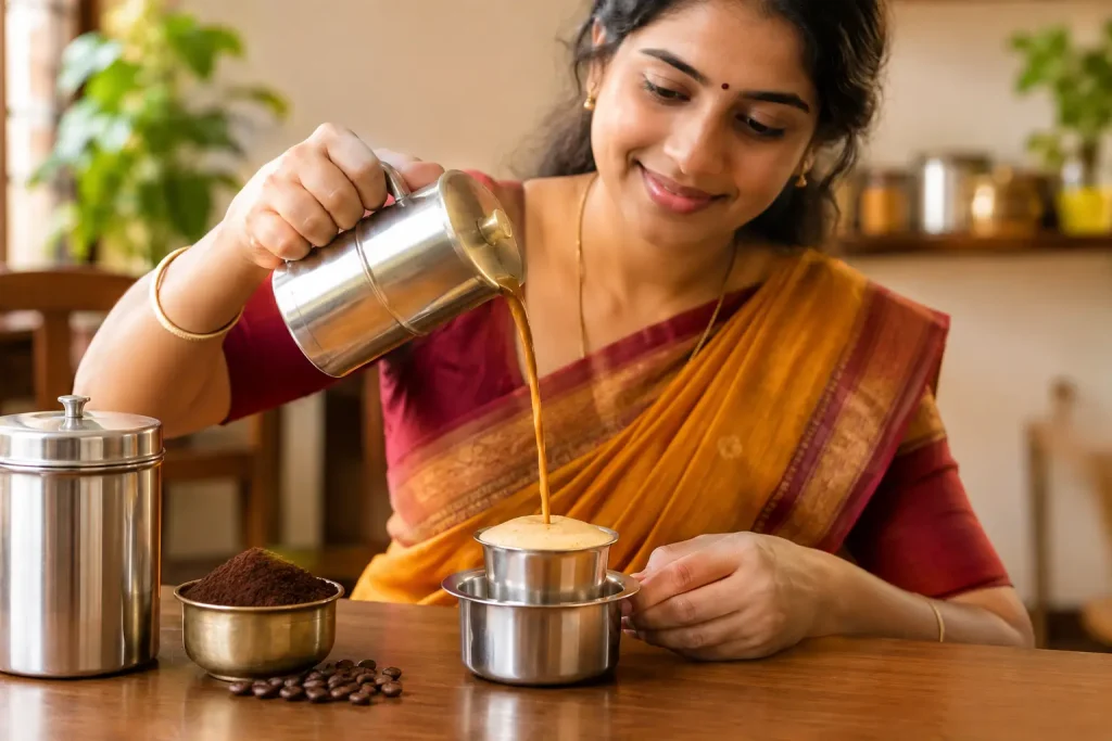How to Make Filter Coffee at Home, the South Indian Way